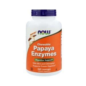 Энзимы папайи, 360 жевательных таблеток, NOW