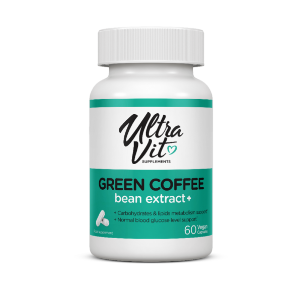 Green Coffee bean extract +, 60  капсул, UltraVit