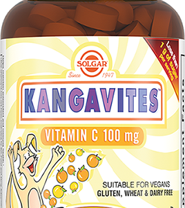 Кангавитес с витамином С для детей, 90 жевательных таблеток, Solgar