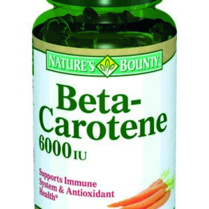 Бета-каротин 600 ме, 60 капсул, Nature's Bounty