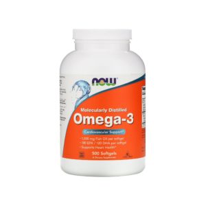 Омега-3, 1400 мг, 500 капсул, NOW