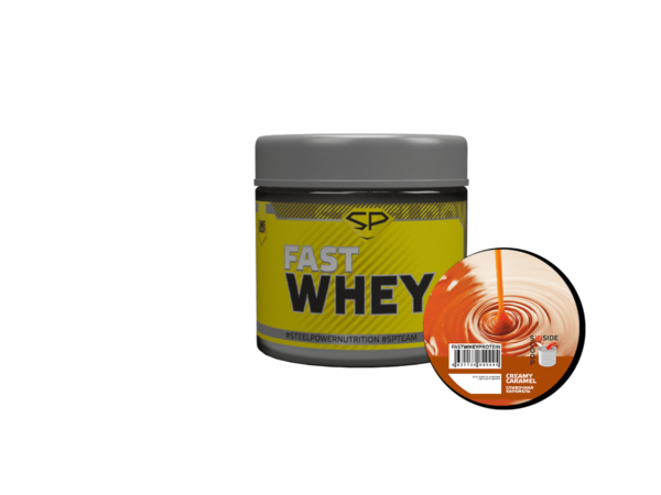Протеин Fast Whey, 30 гр, пробник, вкус «Сливочная карамель», STEELPOWER