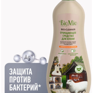 Антибактериальный гипоаллергенный чистящий эко крем для кухни с эфирным маслом «Апельсин», 500 мл, BioMio