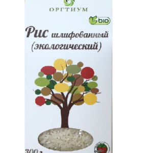 Рис шлифованый экологический, 300 гр, Оргтиум