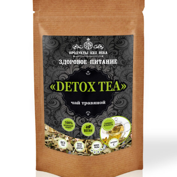 Detox Tea, чай травяной, дойпак 100 гр, Продукты XXII века