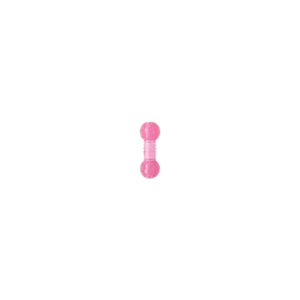 Dental Toy Игрушка для формирования прикуса и усиления зубов в форме гантели для собак средних и мелких пород, розовая, Tarky