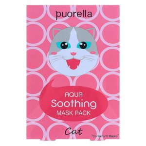 Успокаивающая маска для лица «Кошка», Puorella Aqua
