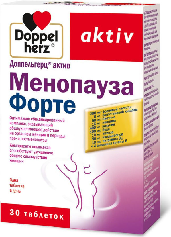 Менопауза, 30 таблеток, Доппельгерц Актив